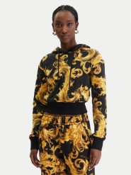 Versace Jeans Couture Bluza 80HAI313 FS196 Czarny Regular Fit. Czarne bluzy Versace Jeans Couture, s, bez wzorów, z bawełny, bez kaptura. Za 1,489.00 zł.