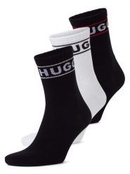 HUGO Skarpety w 3-paku - QSRIB Sporty Kobiety czarny|biały, 39-42. Białe skarpety Hugo, bez wzorów. Za 119.95 zł.