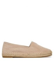 JENNY Espadryle WSS990-249 Beżowy. Brązowe espadryle Jenny, bez wzorów, z materiału, bez obcasa, bez zapięcia. Za 99.99 zł.