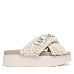 Klapki Inuikii. Białe klapki Inuikii, bez wzorów, bez obcasa. Za 979.99 zł.