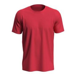 Koszulka Unisex Dla Dorosłych Lux. Czerwone bluzki STEDMAN, s, bez wzorów, sportowe, bez kołnierzyka, bez ramiączek. Za 49.99 zł.