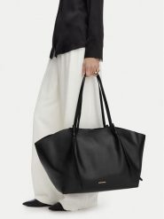 GINO ROSSI Torebka C-LDA9148 Czarny. Czarne shopper Gino Rossi, bez wzorów, ze skóry, bez dodatków. Za 279.99 zł.