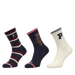 Skarpety długie Polo Ralph Lauren. Niebieskie skarpety Polo Ralph Lauren, bez wzorów. Za 199.99 zł.