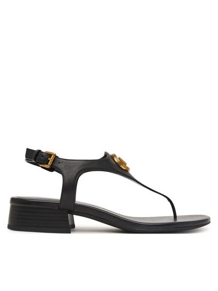 MICHAEL Michael Kors Sandały Mckenzie 40T6MZFS1L Czarny. Czarne sandały MICHAEL Michael Kors, bez wzorów, ze skóry, bez obcasa, na płaskiej podeszwie, bez zapięcia. Za 647.99 zł.