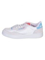 Reebok Skórzane sneakersy "Court Peak" w kolorze szaro-biało-błękitnym rozmiar: 37. Białe trampki Reebok, bez wzorów, z materiału, bez zapięcia. Za 170.47 zł.