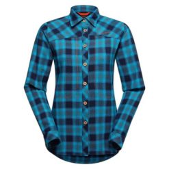 Koszula flanelowa damska La Sportiva Rambler. Niebieskie koszule La Sportiva, s, bez wzorów, z bawełny, bez kołnierzyka, bez ramiączek. Za 414.00 zł.
