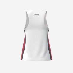 CLUB 25 Tank Top Girls. Czerwone topy Head, bez wzorów, z meshu, bez kołnierzyka, bez ramiączek. W wyprzedaży za 135.00 zł.