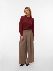 Vero Moda Sweter w kolorze bordowym rozmiar: M. Czerwone swetry Vero Moda, m, z aplikacjami, z wełny, bez ramiączek. Za 118.56 zł.