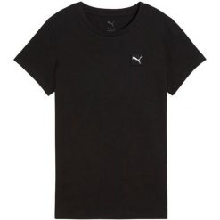 T-shirt Damski ESS Elevated. Czarne t-shirty Puma, bez wzorów, bez kołnierzyka, bez ramiączek. Za 120.99 zł.