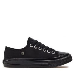 Trampki Big Star Shoes. Czarne trampki BIG STAR SHOES, bez wzorów, bez zapięcia. Za 79.99 zł.