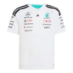 Koszulka Mercedes - Amg Petronas Formula 1 Team Driver. Białe bluzki Adidas, bez wzorów, sportowe, bez kołnierzyka, bez ramiączek. Za 279.00 zł.