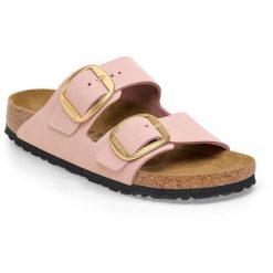 Sandały Kobiece Arizona Big Buckle. Brązowe sandały Birkenstock, bez wzorów, z kauczuku, bez obcasa, bez zapięcia. Za 706.95 zł.