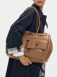 GINO ROSSI Torebka EO-CLOVER-X10167 Beżowy. Brązowe shopper Gino Rossi, bez wzorów, ze skóry, bez dodatków. Za 399.99 zł.