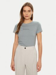 Calvin Klein Jeans T-Shirt Institutional Graphic J20J224990 Szary Slim Fit. Szare t-shirty Calvin Klein Jeans, l, bez wzorów, z bawełny, bez kołnierzyka, bez ramiączek. Za 129.99 zł.