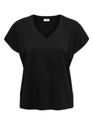 JDY Koszulka w kolorze czarnym rozmiar: M. Czarne bluzki JDY, m, bez wzorów, bez kołnierzyka, bez ramiączek. Za 66.00 zł.