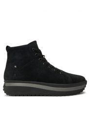 Rieker Revolution Lifestyle Botki W0960-00 Czarny. Czarne botki Rieker Revolution Lifestyle, bez wzorów, ze skóry, bez obcasa, na płaskiej podeszwie, bez zapięcia. Za 367.00 zł.