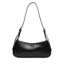 Torebka Calvin Klein. Czarne torebki klasyczne Calvin Klein, bez wzorów, bez dodatków. Za 429.99 zł.