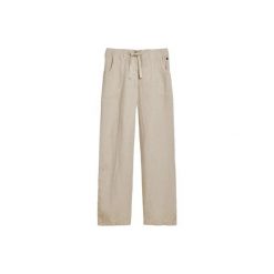 Spodnie damskie Superdry. Brązowe spodnie dresowe Superdry, bez wzorów. Za 389.40 zł.