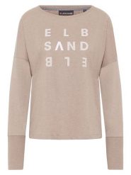 ELBSAND Koszulka "Ingiara" w kolorze beżowym rozmiar: L. Brązowe bluzki ELBSAND, l, bez wzorów, bez kołnierzyka, bez ramiączek. Za 100.04 zł.