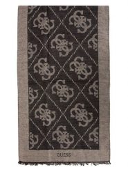 Guess Szal w kolorze brązowym - 180 x 53 cm rozmiar: onesize. Brązowe szaliki Guess, z aplikacjami, z materiału. Za 266.01 zł.