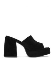 DeeZee Klapki CEO-HY7562-10 Czarny. Czarne klapki DeeZee, bez wzorów, z materiału, bez obcasa. Za 139.99 zł.