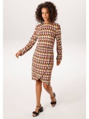 Aniston Sukienka ze wzorem rozmiar: 38. Sukienki Aniston, bez wzorów, bez kołnierzyka, bez ramiączek, midi. Za 173.99 zł.