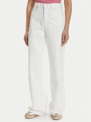 Tommy Jeans Jeansy DW0DW22648 Biały Straight Leg. Białe jeansy Tommy Jeans, bez wzorów. Za 409.99 zł.