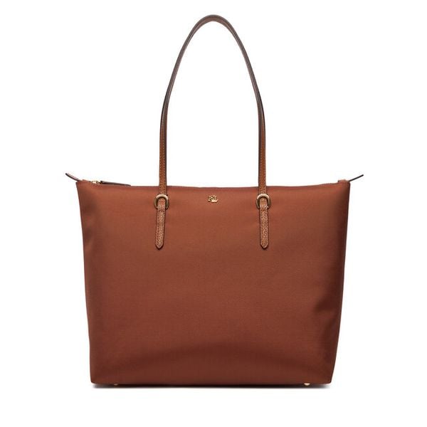 Torebka LAUREN RALPH LAUREN. Brązowe torebki klasyczne Lauren Ralph Lauren, bez wzorów, bez dodatków. Za 639.99 zł.