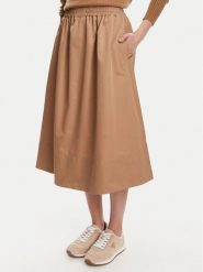 Marella Spódnica trapezowa Cairo 2523106074 Beżowy Regular Fit. Brązowe spódnice Marella, bez wzorów, z syntetyku, trapezowe. Za 1,119.00 zł.