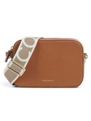 COCCINELLE Skórzana torebka w kolorze jasnobrązowym - 19 x 13,5 x 5,5 cm rozmiar: onesize. Brązowe torby na ramię Coccinelle, bez wzorów, z materiału, na ramię, bez dodatków. Za 555.95 zł.