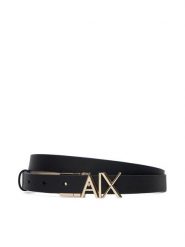 Armani Exchange Pasek XW002127 AF17157 MC379 Czarny. Czarne paski Armani Exchange, bez wzorów, ze skóry. Za 329.99 zł.