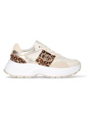 Liu Jo Sneakersy w kolorze złoto-jasnobrązowo-kremowym rozmiar: 37. Brązowe trampki Liu Jo, bez wzorów, z materiału, bez zapięcia. Za 313.32 zł.