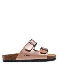 CMP Klapki Thalitha Wmn Slipper 3Q91016 Różowy. Czerwone klapki CMP, bez wzorów, ze skóry, bez obcasa. Za 117.99 zł.