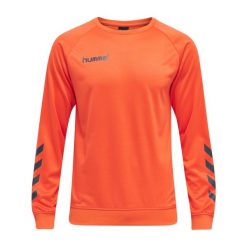 Bluza do piłki ręcznej dla dorosłych Hummel Promo Poly Sweatshirt. Brązowe bluzy Hummel, m, bez wzorów, bez kaptura. Za 127.50 zł.