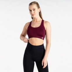 Stanik sportowy damski Don't Sweat It. Brązowe bielizna sportowa Dare 2b, xs, bez wzorów, z elastanu. W wyprzedaży za 44.99 zł.