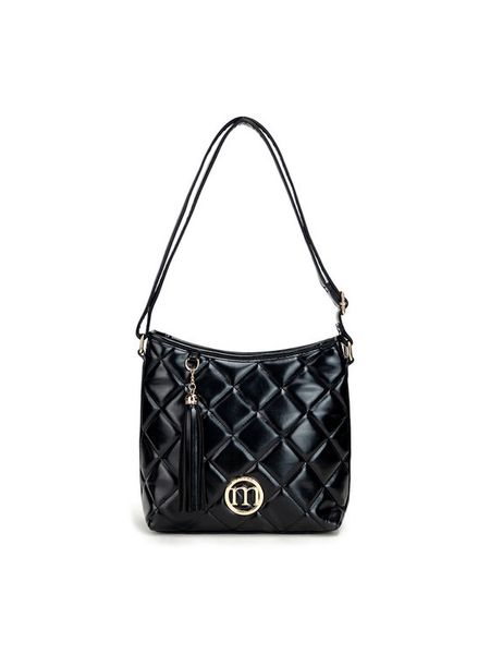 Monnari Torebka BAG4080-M20 Czarny. Czarne listonoszki Monnari, bez wzorów, ze skóry, bez dodatków. Za 169.99 zł.