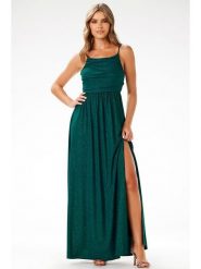 Awama Sukienka w kolorze zielonym rozmiar: L. Zielone sukienki Awama, na co dzień, l, bez wzorów, bez kołnierzyka, bez ramiączek, maxi, proste. Za 154.99 zł.