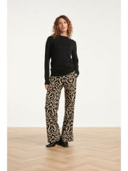 Smashed Lemon Spodnie w kolorze czarno-beżowym rozmiar: M. Brązowe spodnie materiałowe Smashed Lemon, na co dzień, m, bez wzorów, z materiału. Za 204.96 zł.