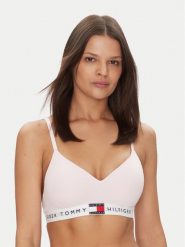 Tommy Hilfiger Biustonosz braletka UW0UW05715 Różowy. Czerwone biustonosze TOMMY HILFIGER, bez wzorów, z bawełny. Za 99.99 zł.