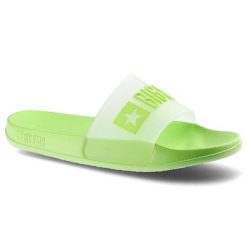 Zielone Klapki Big Star Damskie Wygodne Obuwie. Zielone klapki Big Star, bez wzorów, bez obcasa. Za 49.99 zł.