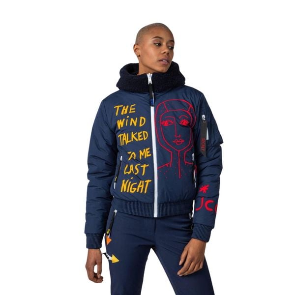 Kurtka narciarska Rossignol JCC damska W Yety Fleecy Bomber JKT granatowa. Niebieskie kurtki narciarskie Rossignol, m, bez wzorów, bez kaptura, narciarskie. W wyprzedaży za 2,733.75 zł.