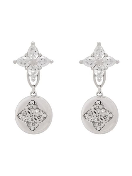 Guess Kolczyki JUBE06 470JW Srebrny. Szare kolczyki Guess, srebrne. Za 279.99 zł.