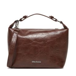 Torebka Gino Rossi. Brązowe torebki klasyczne Gino Rossi, bez wzorów, bez dodatków. Za 249.99 zł.