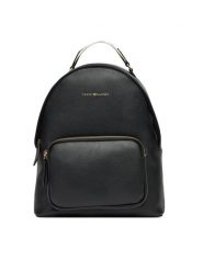 Tommy Hilfiger Plecak Th Logotape Backpack AW0AW17471 Czarny. Czarne plecaki TOMMY HILFIGER, bez wzorów, ze skóry. Za 589.99 zł.