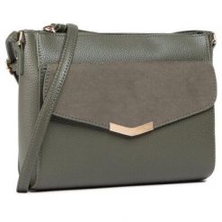 Jenny Fairy RC18119 Khaki. Brązowe torebki klasyczne Jenny Fairy, bez wzorów, ze skóry ekologicznej, bez dodatków. Za 79.99 zł.