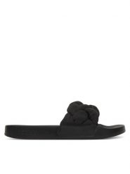 Tommy Jeans Klapki Tjw Braided Slides EN0EN02975 Czarny. Czarne klapki Tommy Jeans, bez wzorów, z jeansu, bez obcasa. Za 209.99 zł.