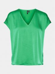 Vero Moda T-Shirt Marys Dana 10300421 Zielony Regular Fit. Zielone t-shirty Vero Moda, s, bez wzorów, z syntetyku, bez kołnierzyka, bez ramiączek. Za 59.99 zł.