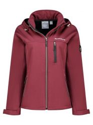 Geographical Norway Kurtka softshellowa "Tounia" w kolorze bordowym rozmiar: L. Czerwone kurtki sportowe Geographical Norway, l, bez wzorów, bez kaptura, outdoorowe. Za 218.57 zł.