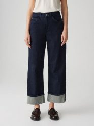 OPUS Dżinsy "Miva" - Comfort fit - w kolorze granatowym rozmiar: 38/L28. Niebieskie jeansy Opus, l, bez wzorów, z podwyższonym stanem. Za 219.95 zł.