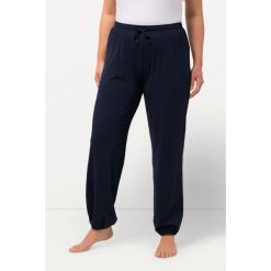Damskie Spodnie od piżamy mieszanka modalu prosta nogawka elastyczny ściągacz. Niebieskie piżamy Ulla Popken, plus size, bez wzorów, z bawełny. Za 143.99 zł.